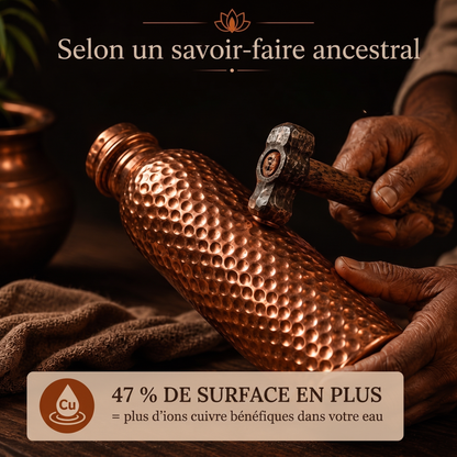 Bouteille en cuivre Niravir — L'eau qui se purifie toute seule